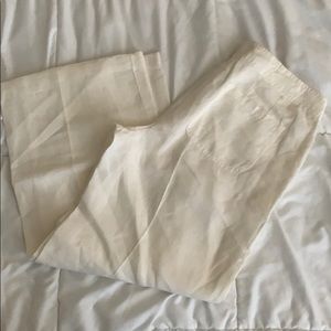 Chico’s wide leg linen pants